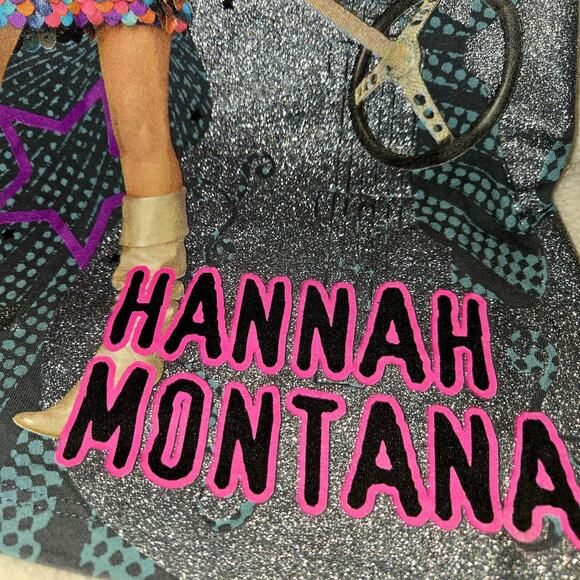 Y2K Hannah Montana Girls T-Shirt Glitter Medium - Picture 4 of 6
